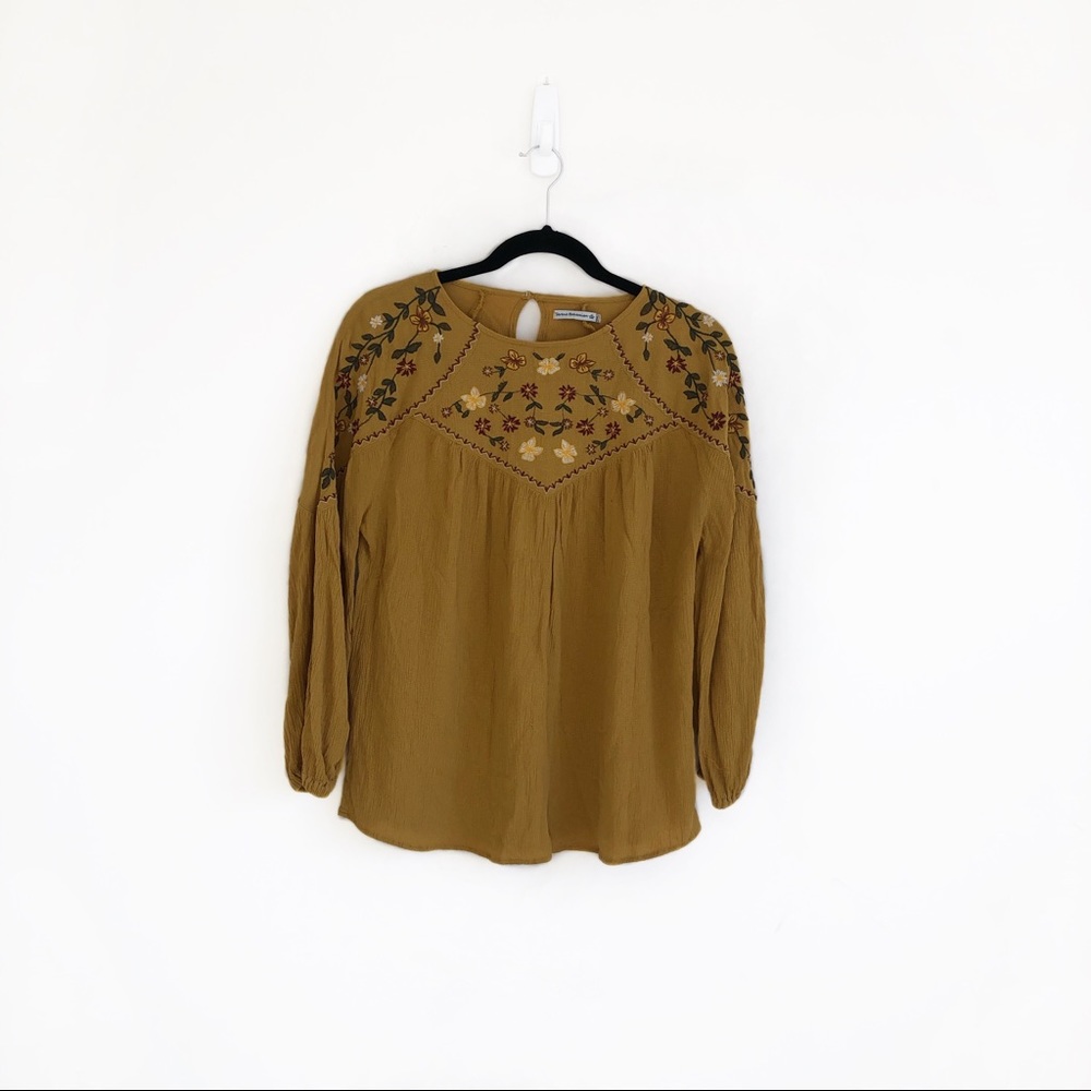 Serene Bohemian Mustard Color Top
